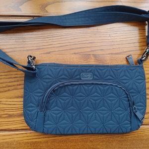Lug "Flyer" cross body bag, 11 x 6 inches, 2 blue available
